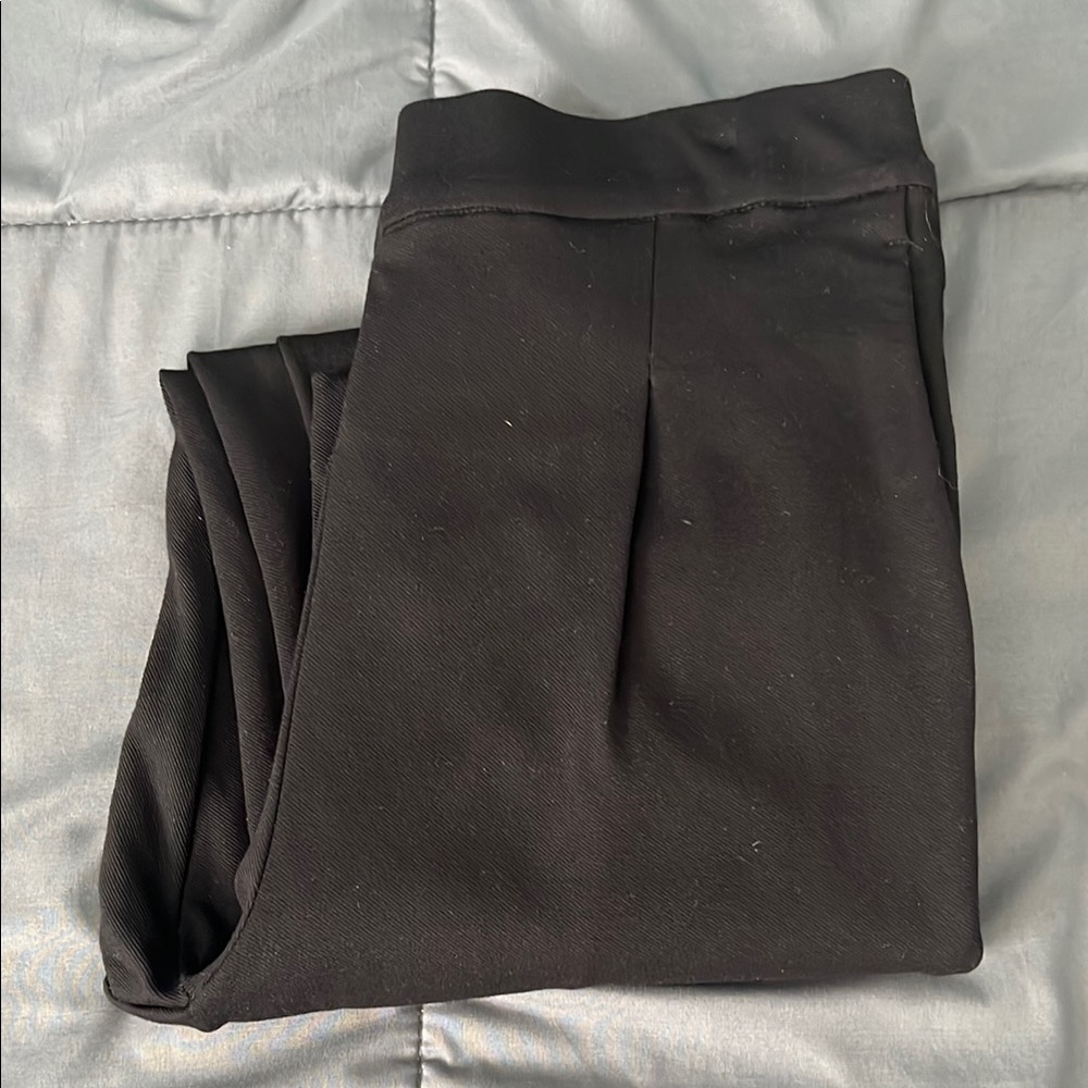 Ann Taylor Pull On Pleated Pant Black Size Medium